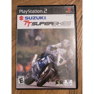 PlayStation 2 (PS2) GAME: SUZUKI TT SUPERBIKES, REAL ROAD RACING, Complete (CIB)